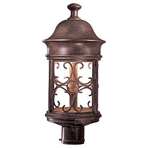 The Great Outdoors Sage Ridge 19 Inch Outdoor Post Light in Vintage Rust