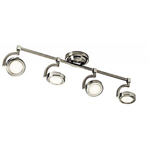 Elan Andlos 7.72 Inch 4 Light LED Linear Track in Brushed Nickel