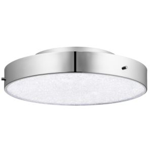 Elan Crystal Moon 15.75 Inch LED Cubic Zirconia Chip Ceiling Light in Chrome
