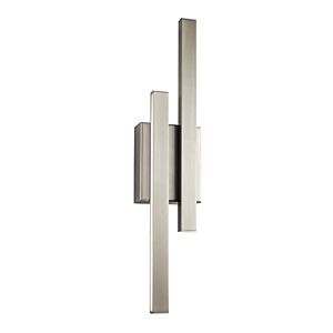 Elan Idril 22.25 Inch LED Wall Sconce in Brushed Nickel