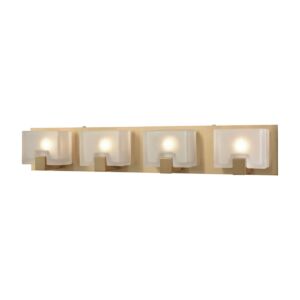 Ridgecrest 4-Light Bathroom Vanity Light in Satin Brass