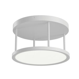Lavi 1-Light LED Semi-Flush Mount Ceiling Light in White