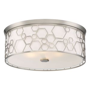  Octagons LED Ceiling Light in Brushed Nickel