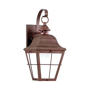 Generation Lighting Chatham 15" Outdoor Wall Light in Weathered Copper