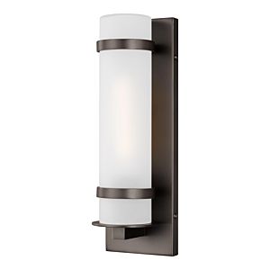 Generation Lighting Alban LED Outdoor Wall Light in Antique Bronze