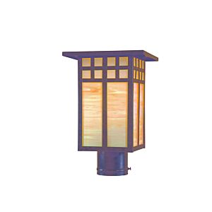 The Great Outdoors Scottsdale II Outdoor Post Light in Textured French Bronze