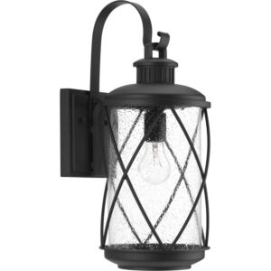 Hollingsworth 1-Light Wall Lantern in Black