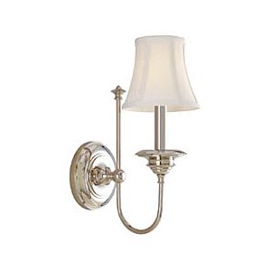 Hudson Valley Yorktown 14 Inch Wall Sconce in Polished Nickel