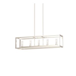DVI Sambre 5-Light Linear Pendant in Multiple Finishes and Buffed Nickel