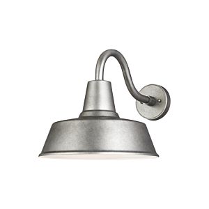 Sea Gull Barn Light Outdoor Wall Light in Weathered Pewter