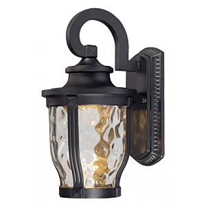 The Great Outdoors Merrimack™ Led 12 Inch Outdoor Wall Light in Black