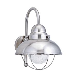 Sea Gull Sebring 16 Inch Outdoor Wall Light in Brushed Stainless