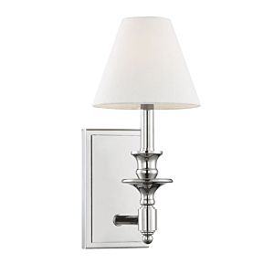Savoy House Washburn 1 Light Wall Sconce in Polished Nickel