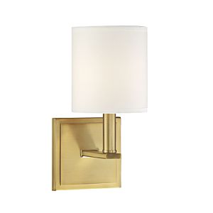 Savoy House Waverly 1 Light Wall Sconce in Warm Brass