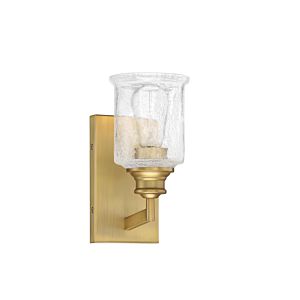 Savoy House Hampton 1 Light Bathroom Vanity Light in Warm Brass