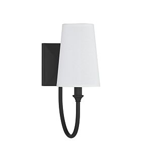 Savoy House Cameron 1 Light Wall Sconce in Matte Black