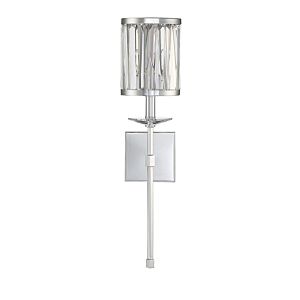 Savoy House Ashbourne 1 Light Wall Sconce in Polished Chrome