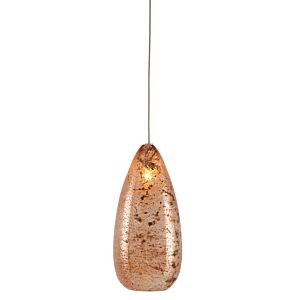Rame 1-Light Pendant in Copper with Silver with Painted Silver