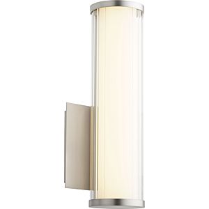 Quorum Transitional 13 Inch Wall Sconce in Satin Nickel