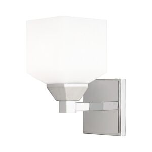 Aragon 1-Light Wall Sconce in Polished Chrome
