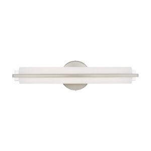 Visby LED Bathroom Vanity Light in Brushed Nickel