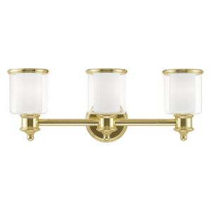 Middlebush 3-Light Bathroom Vanity Light in Polished Brass