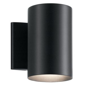 Kichler Cylinder Indoor/Outdoor Wall 1 Light in Black