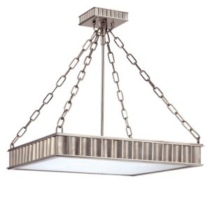 Hudson Valley Middlebury 3 Light 16 Inch Ceiling Light in Historical Nickel