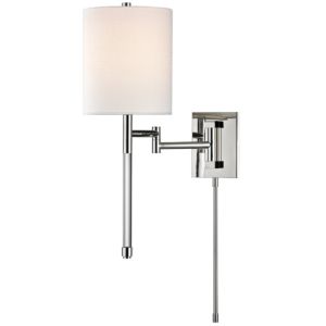 Hudson Valley Englewood 21 Inch Wall Sconce in Polished Nickel