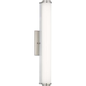 Phase 1.1 LED 1-Light LED Linear Bathroom Vanity Light in Brushed Nickel