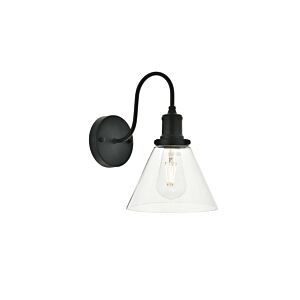Histoire 1-Light Wall Sconce in Black