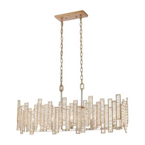 Equilibrium 5-Light Linear Chandelier in Polished Nickel
