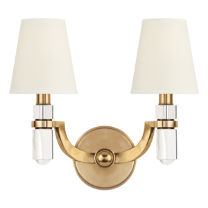  Dayton Wall Sconce in Aged Brass