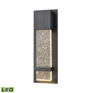 Emode 1-Light LED Outdoor Wall Sconce in Matte Black