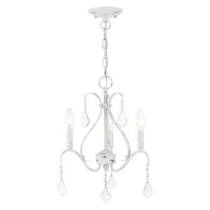 Caterina 3-Light Chandelier in Antique White