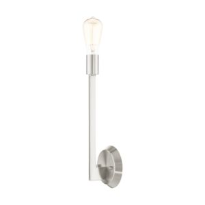 Prague 1-Light Wall Sconce in Brushed Nickel