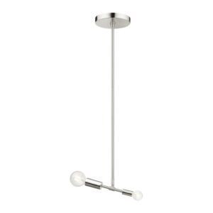 Blairwood 1-Light Pendant in Brushed Nickel w with Polished Nickels