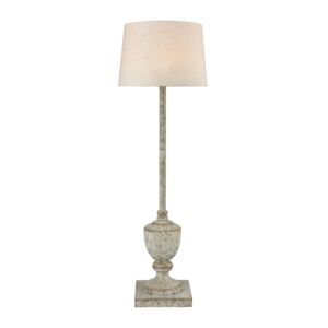 Regus 1-Light Floor Lamp in Antique Gray