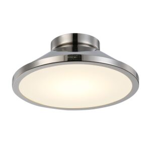 Lucida Collection Integrated LED Flush Mount in Nickel