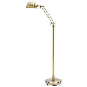 Addison 1-Light Floor Lamp in Antique Brass