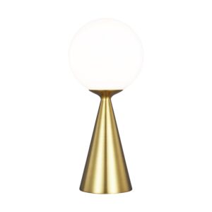 Galassia 1-Light Table Lamp in Burnished Brass