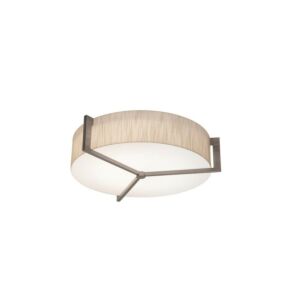 Apex 3-Light Flush Mount in Weathered Grey