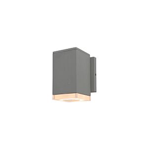 Avenue Outdoor 1-Light LED Outdoor Wall Mount in Silver