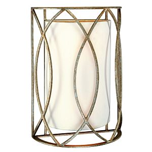 Troy Sausalito 2 Light 14 Inch Wall Sconce in Silver Gold
