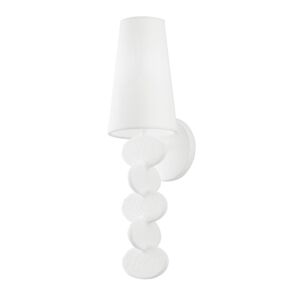Ellios 1-Light Wall Sconce in Gesso White