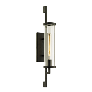 Troy Park Slope 26 Inch Outdoor Wall Light in Forged Iron