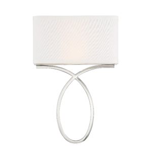 Crystorama Brinkley 2 Light Wall Sconce in Polished Nickel