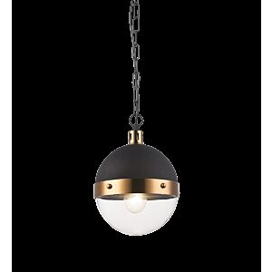 Matteo Torino 1-Light Pendant Light In Aged Gold Brass
