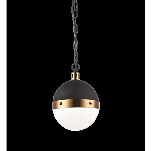 Matteo Torino 1-Light Pendant Light In Aged Gold Brass