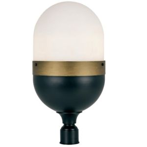 Brian Patrick Flynn for Capsule Outdoor Post Light in Black And Gold